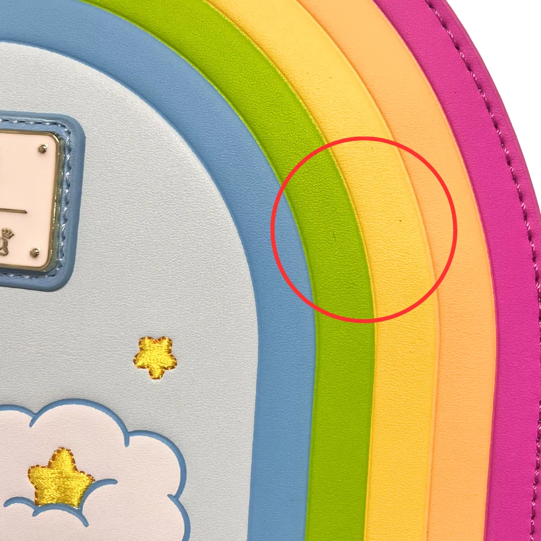 Loungefly Care Bears Rainbow Swing Crossbody DEFECTIVE #305