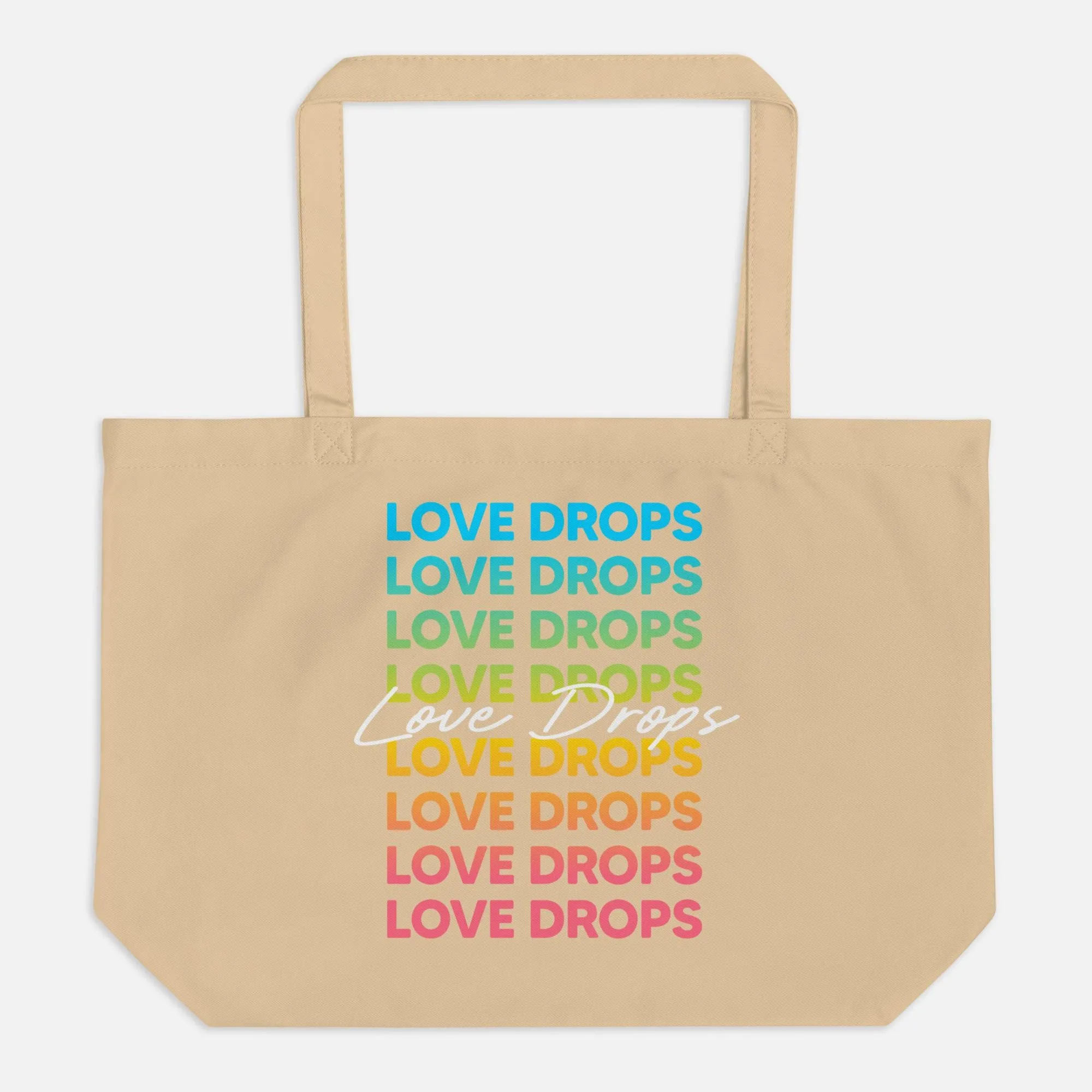 Loving Layers Rainbow - Large Organic Tote Bag