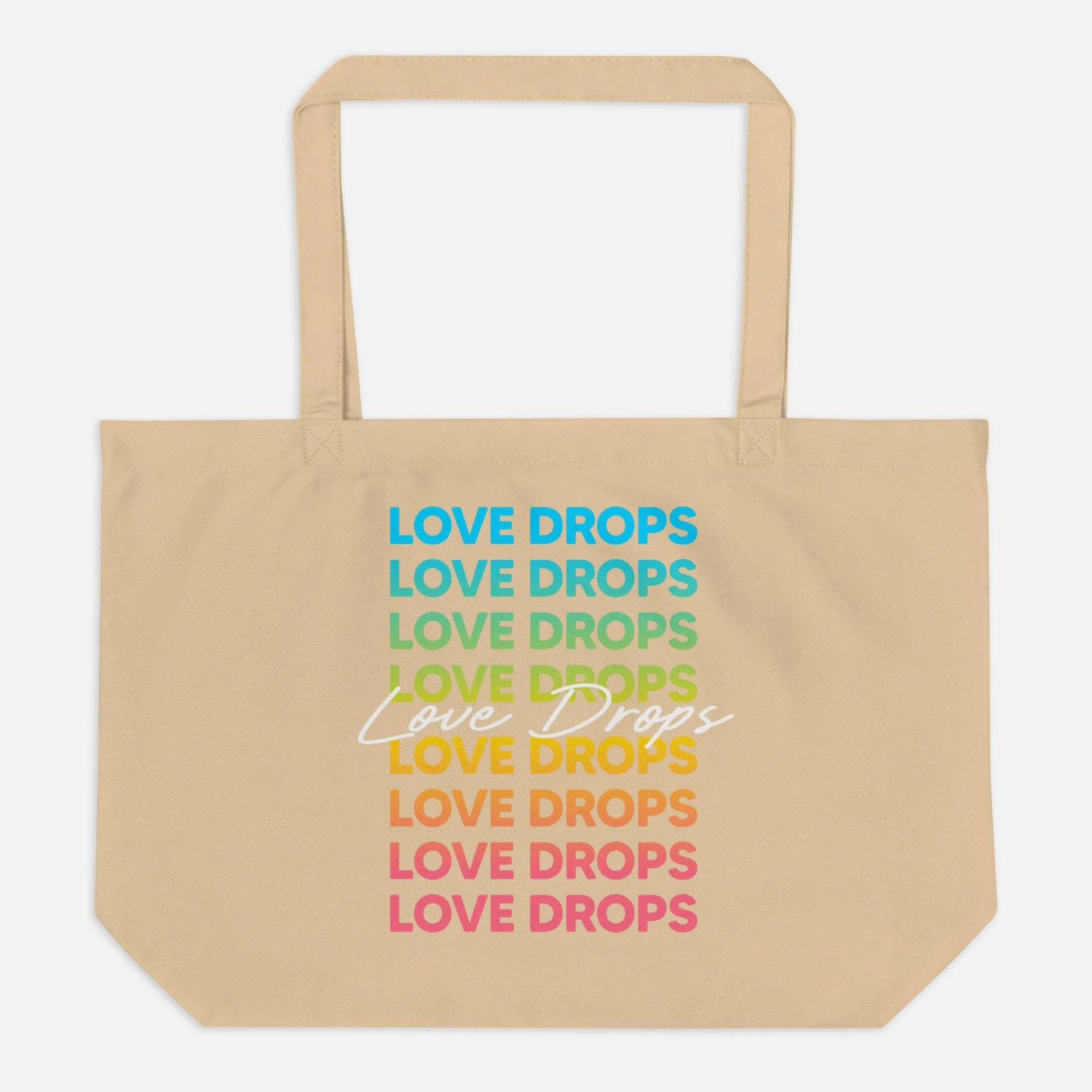 Loving Layers Rainbow - Large Organic Tote Bag