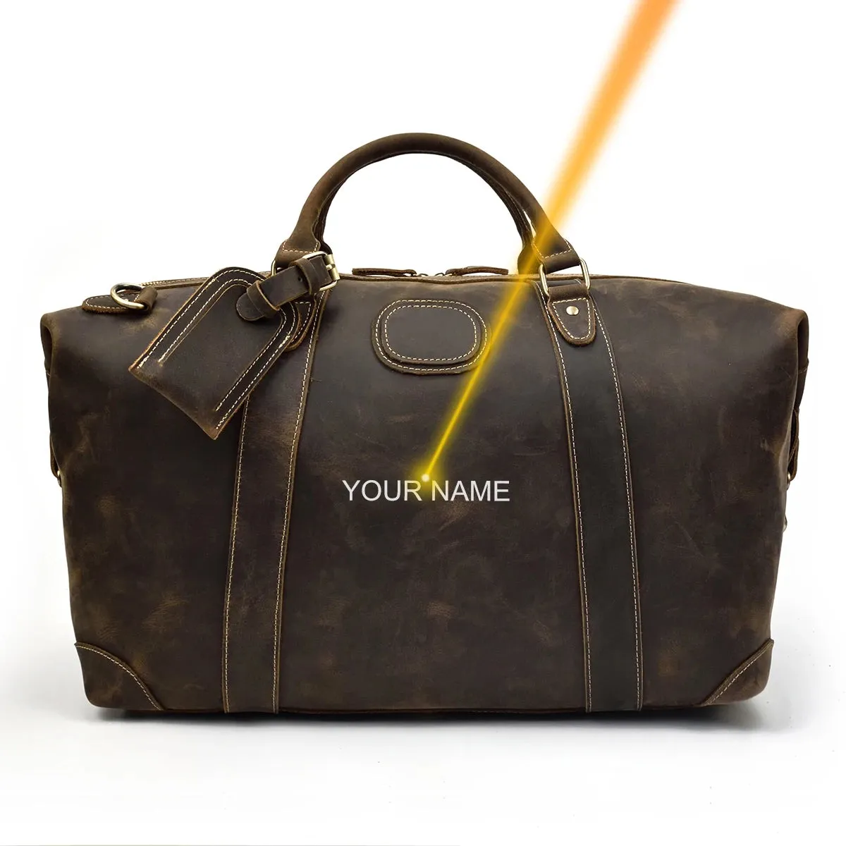 Luufan Crazy Horse Genuine Leather Men Travel Bag Real Leather Travel Duffel Vintage Big Weekend Bag Male Luuage Handbag Duffle
