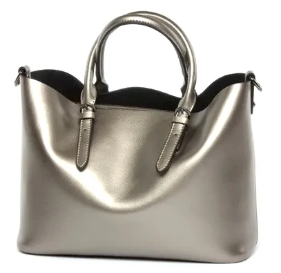 Luxury Metalic Leather Handbag