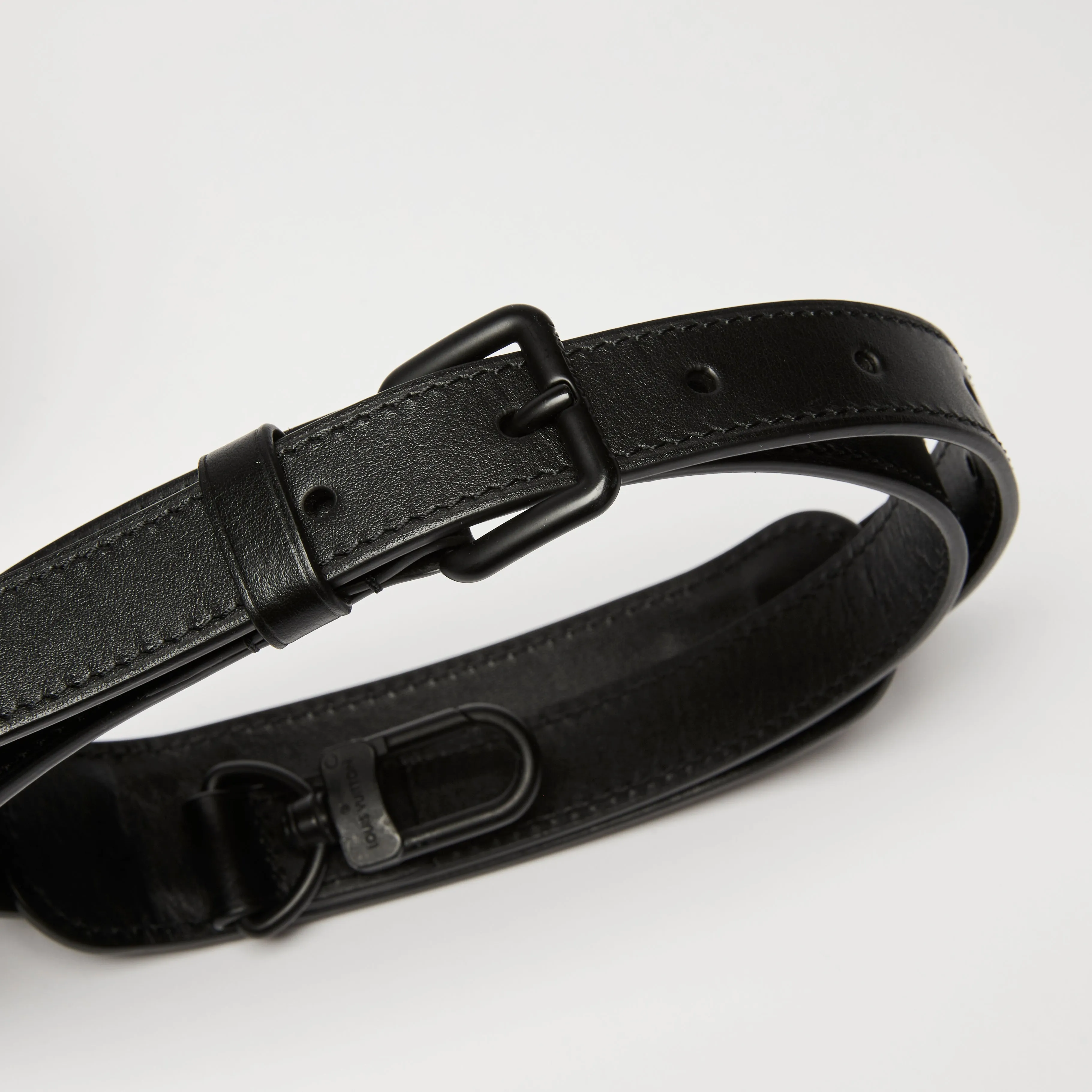 LV Black Monogram Taurillon Leather Handle Soft Trunk