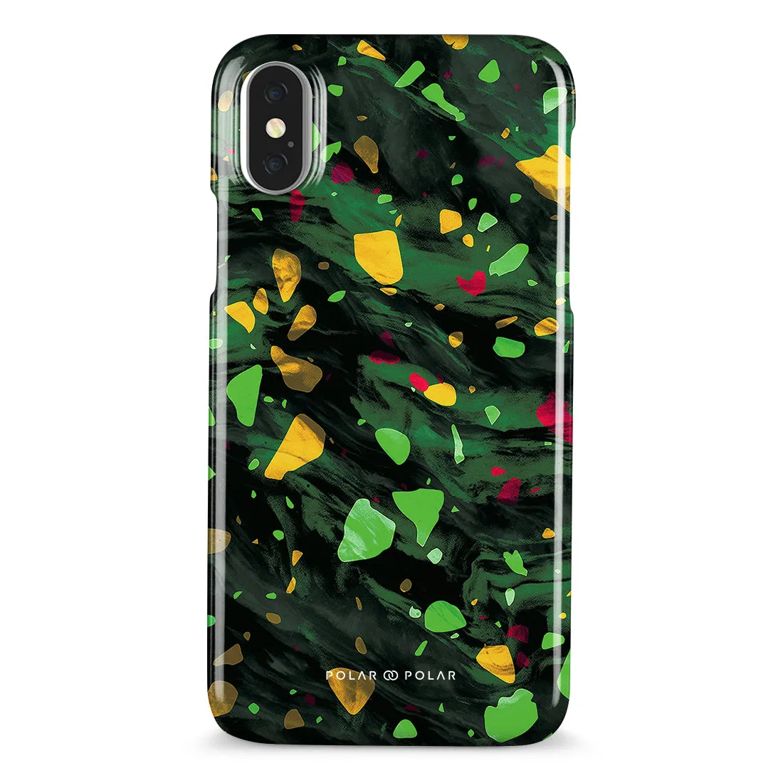 Malachite Terrazzo Gem Custom - iPhone X / XS Case