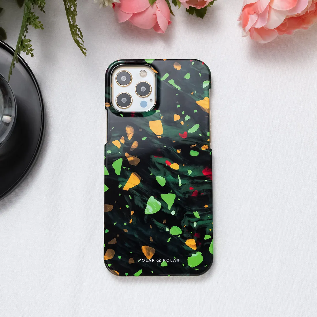 Malachite Terrazzo Gem Custom - iPhone X / XS Case
