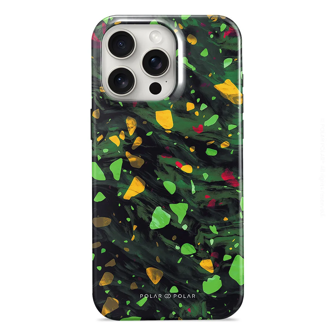Malachite Terrazzo Gem - iPhone 15 Pro Max Case