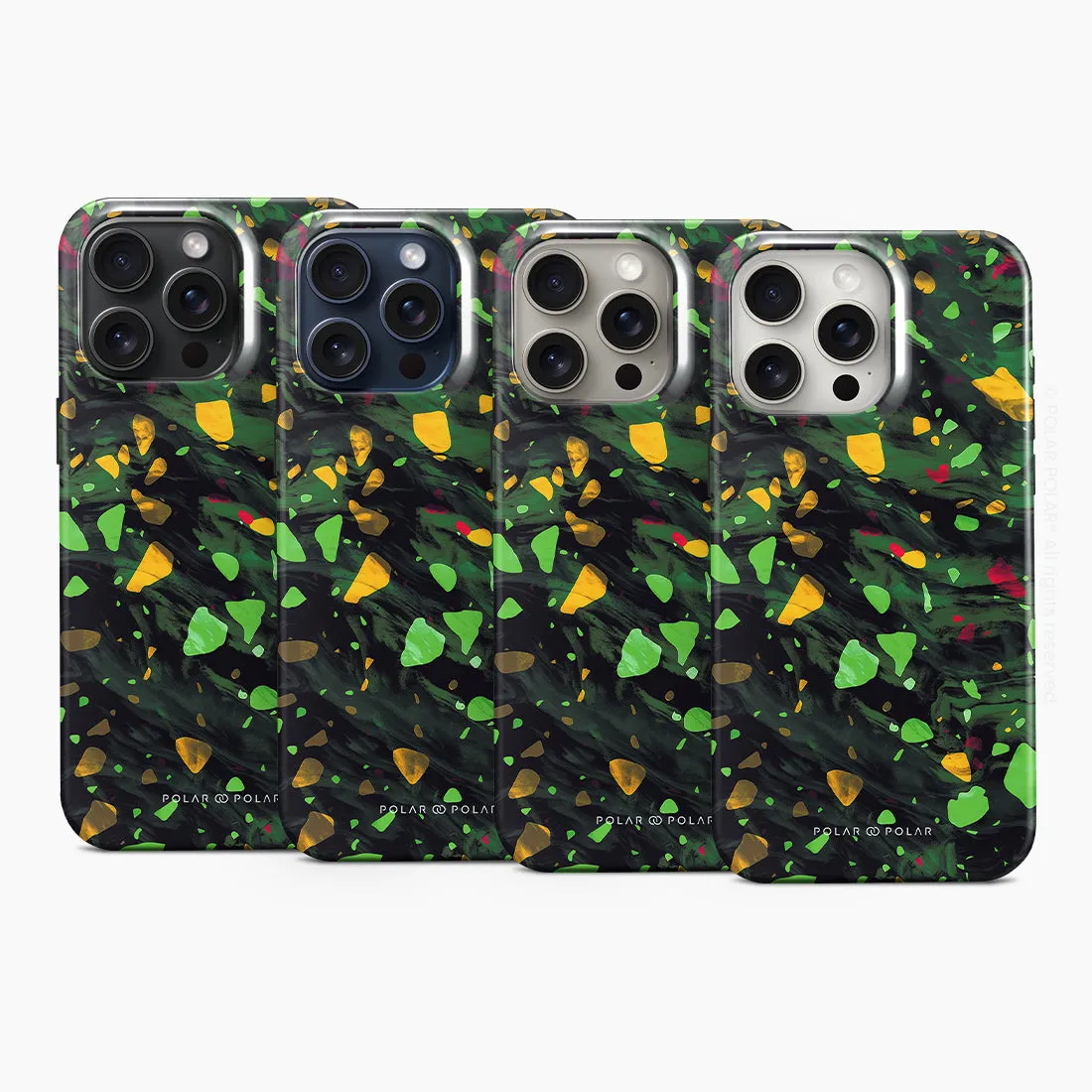 Malachite Terrazzo Gem - iPhone 15 Pro Max Case
