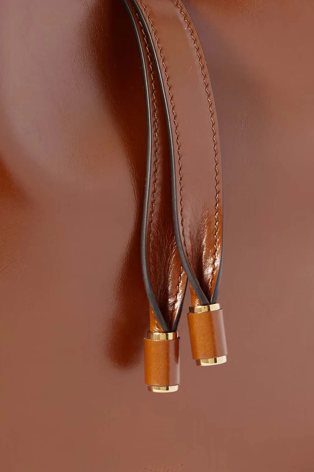 Marcie Glossed Textured-Leather Hobo Bag