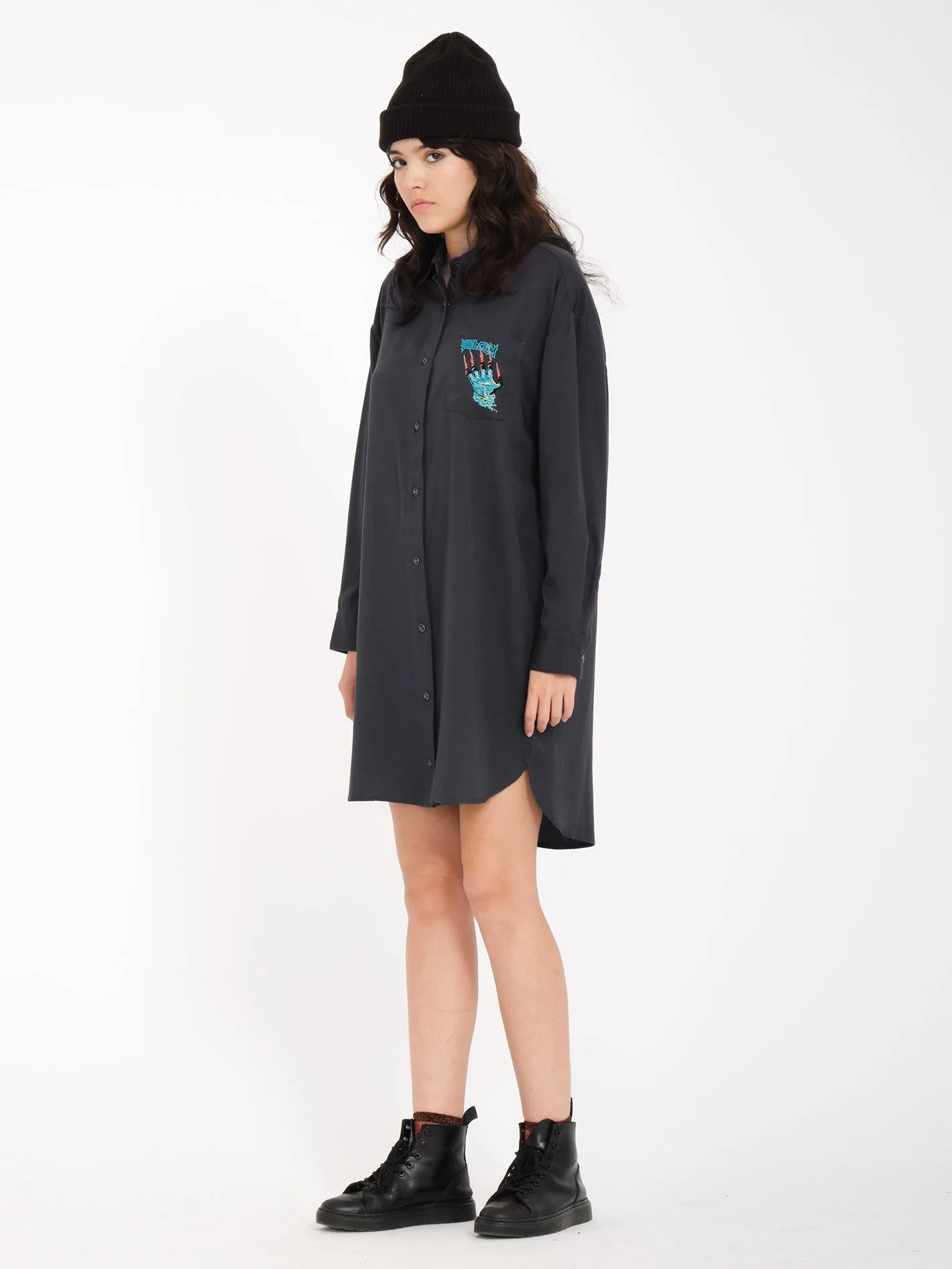 Max Sherman Dress - HEATHER BLACK