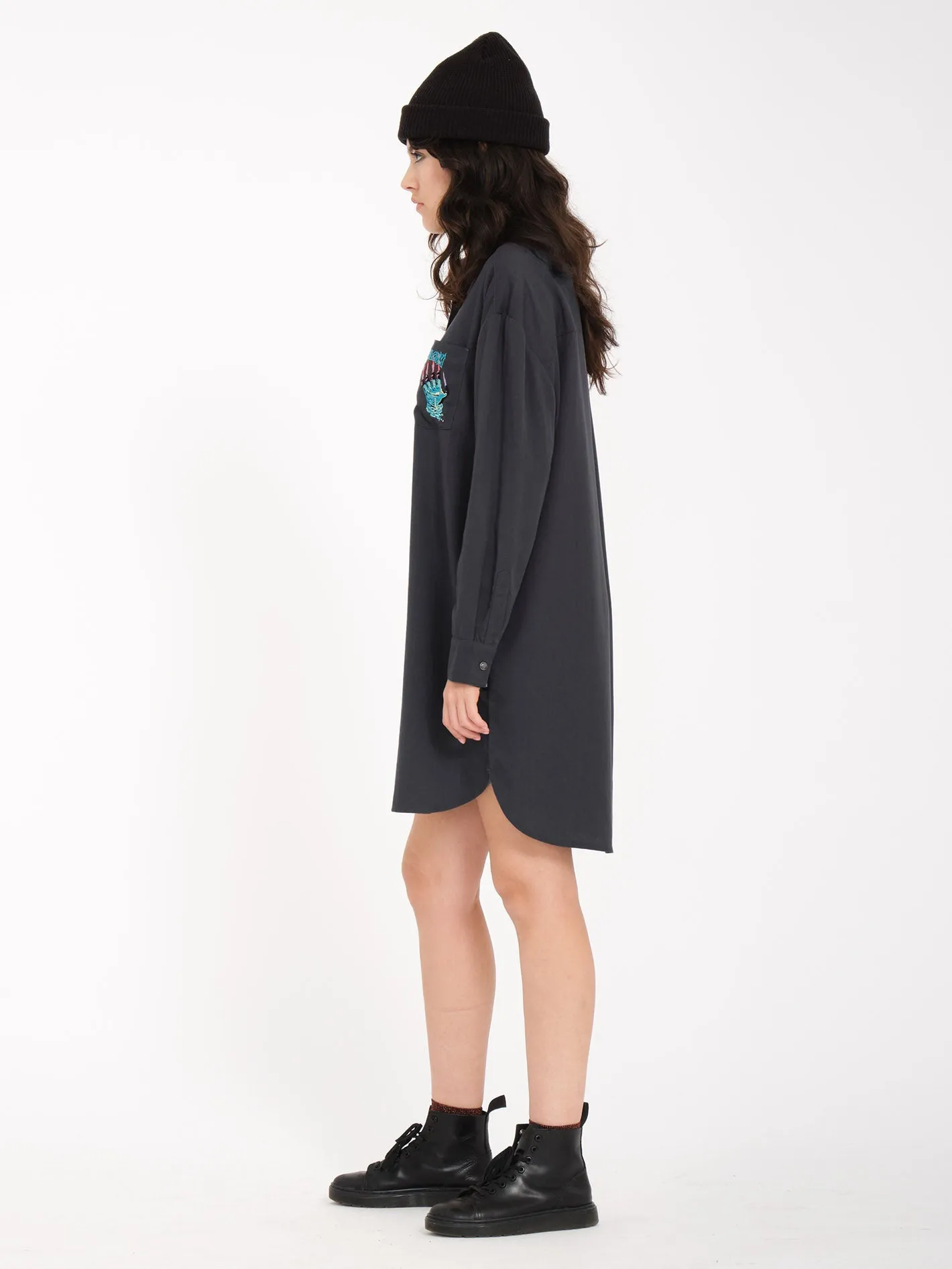 Max Sherman Dress - HEATHER BLACK