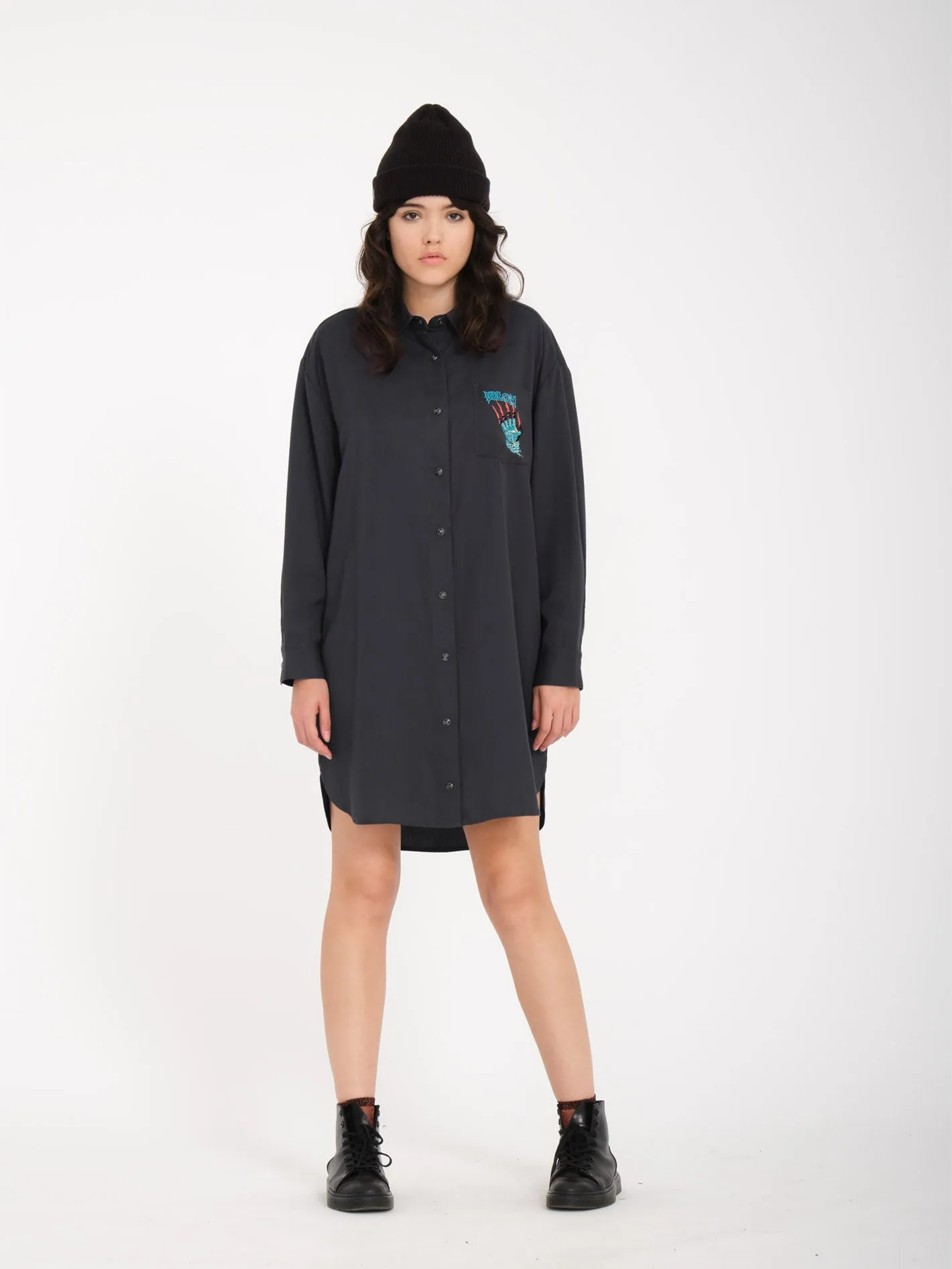 Max Sherman Dress - HEATHER BLACK