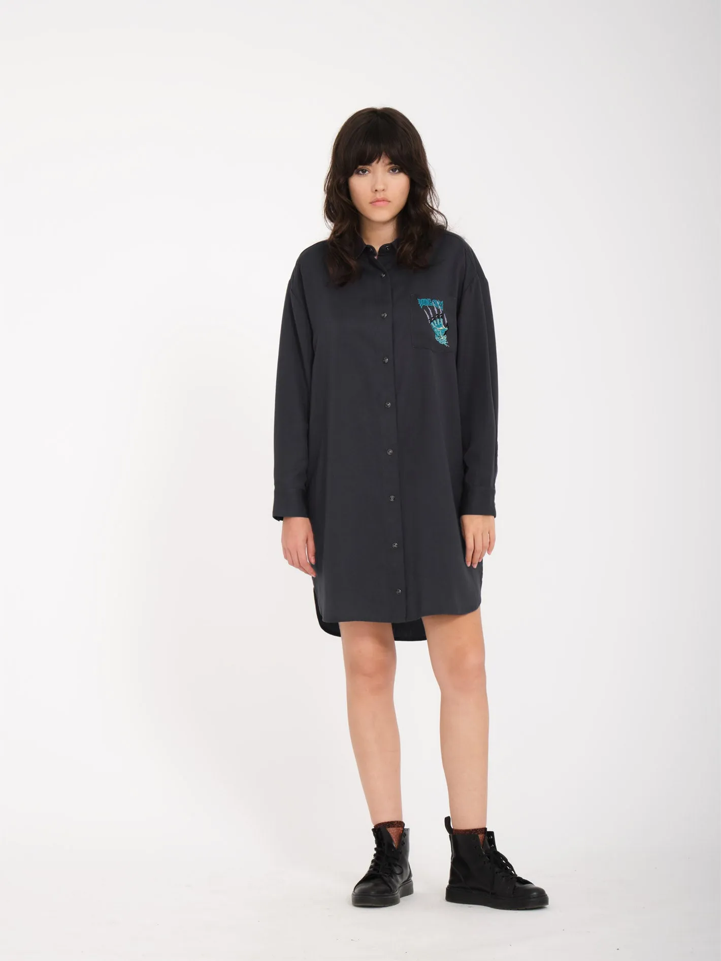 Max Sherman Dress - HEATHER BLACK
