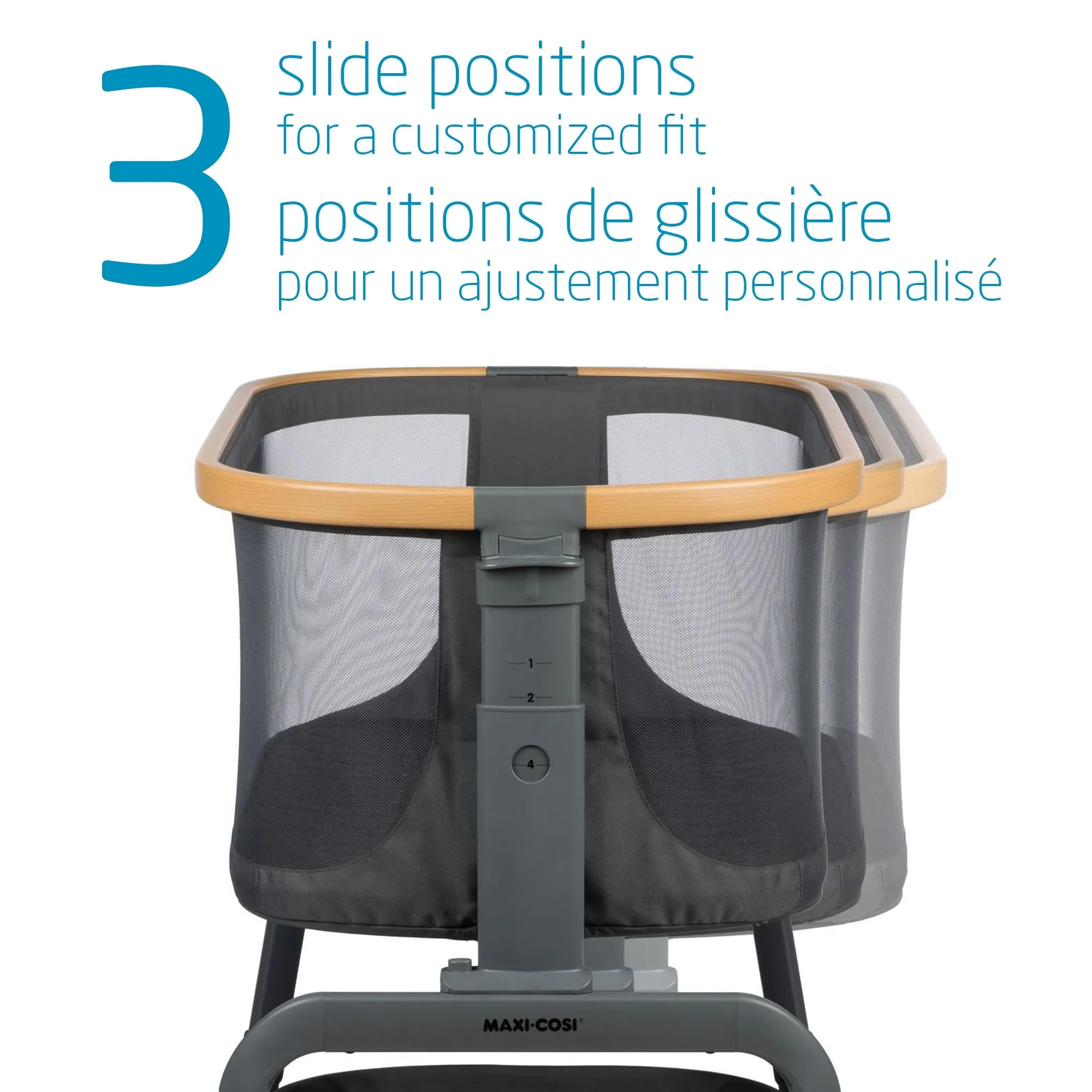 Maxi Cosi Iora Bedside Bassinet (Classic Graphite)