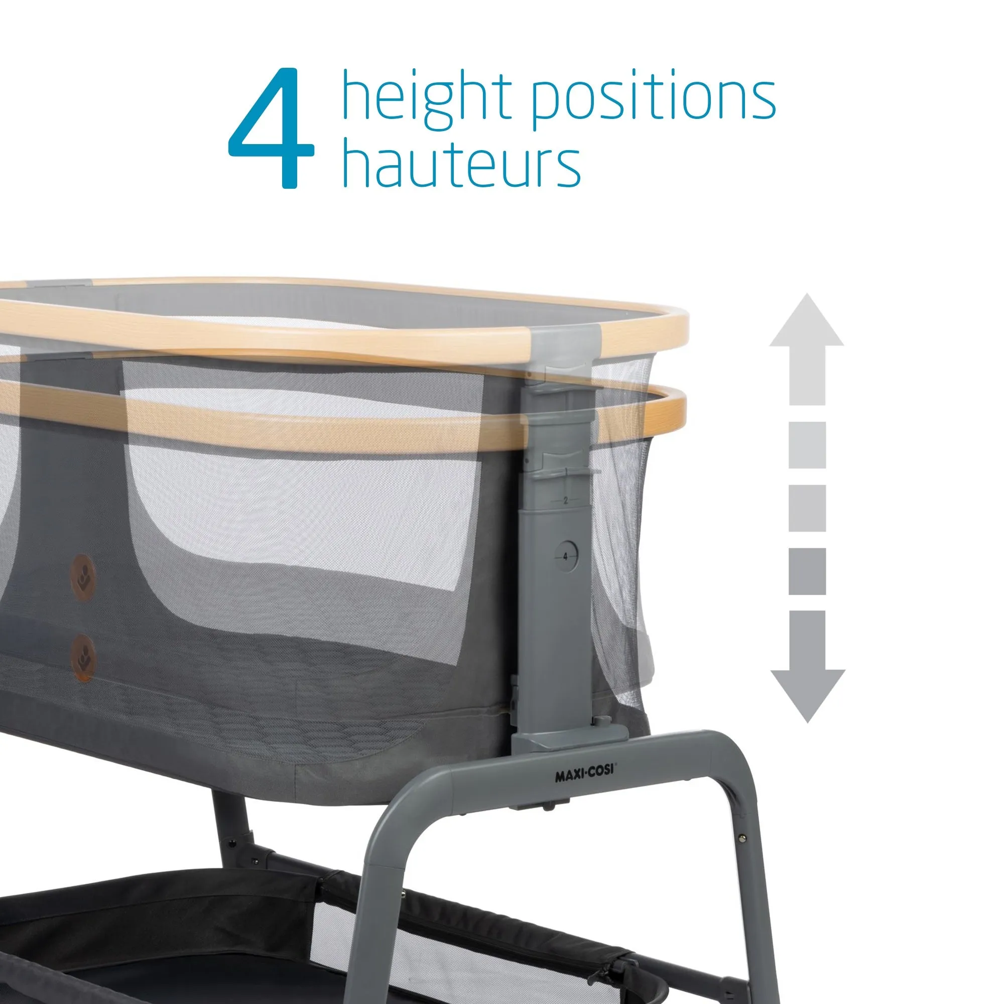 Maxi Cosi Iora Bedside Bassinet (Classic Graphite)
