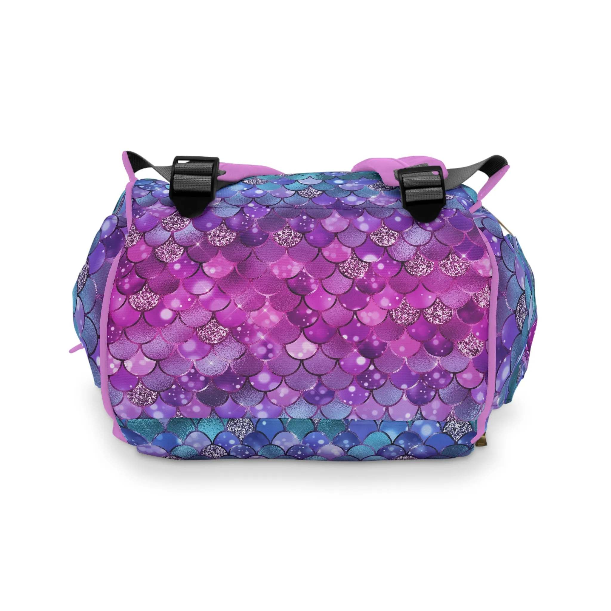 Mermaid Diaper Backpack - Magical & Multifunctional Nappy Bag with Ocean-Inspired Mermaid Patterns