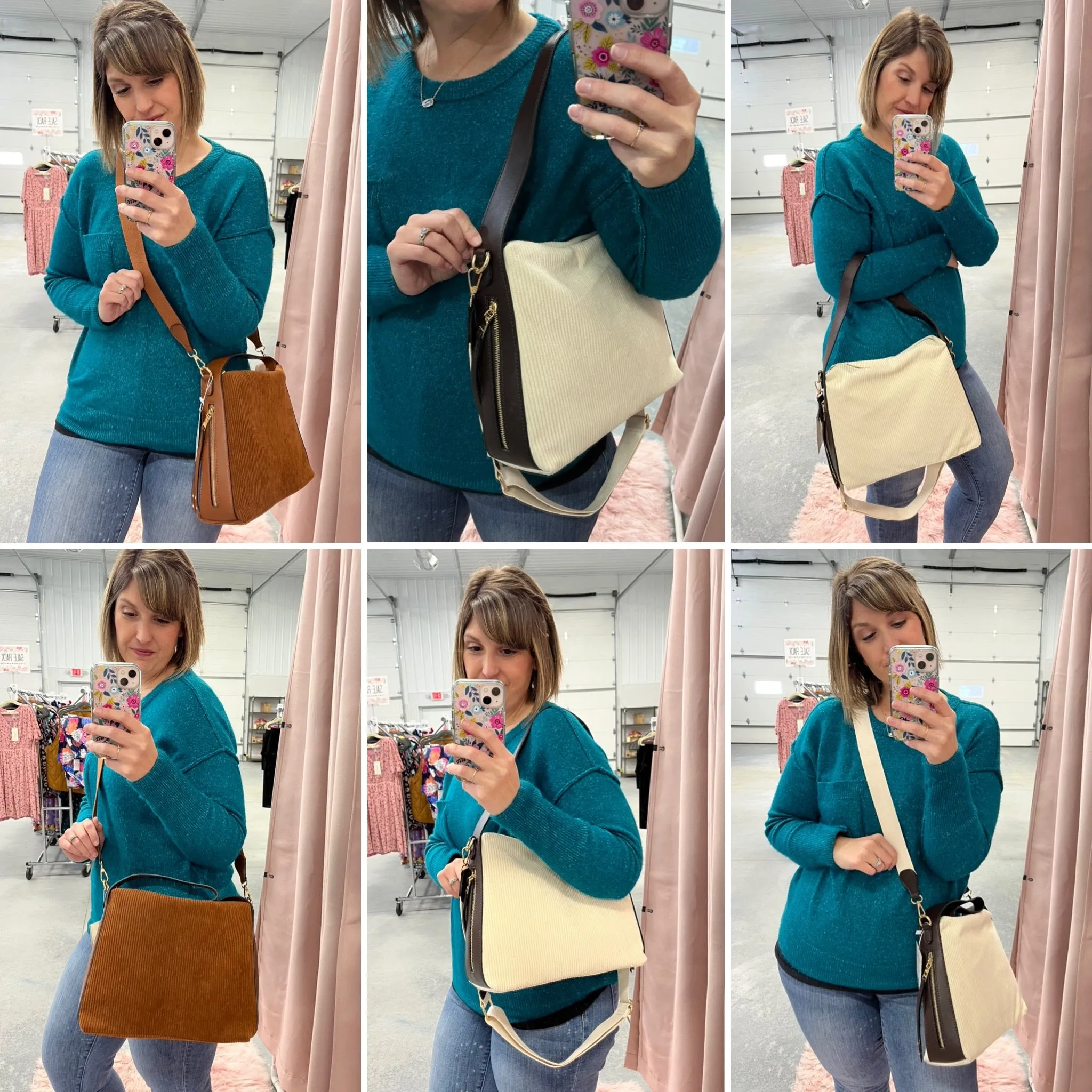 Michaela | Corduroy Slouchy Hobo