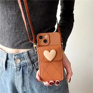 Mila Crossbody Leather iPhone Case