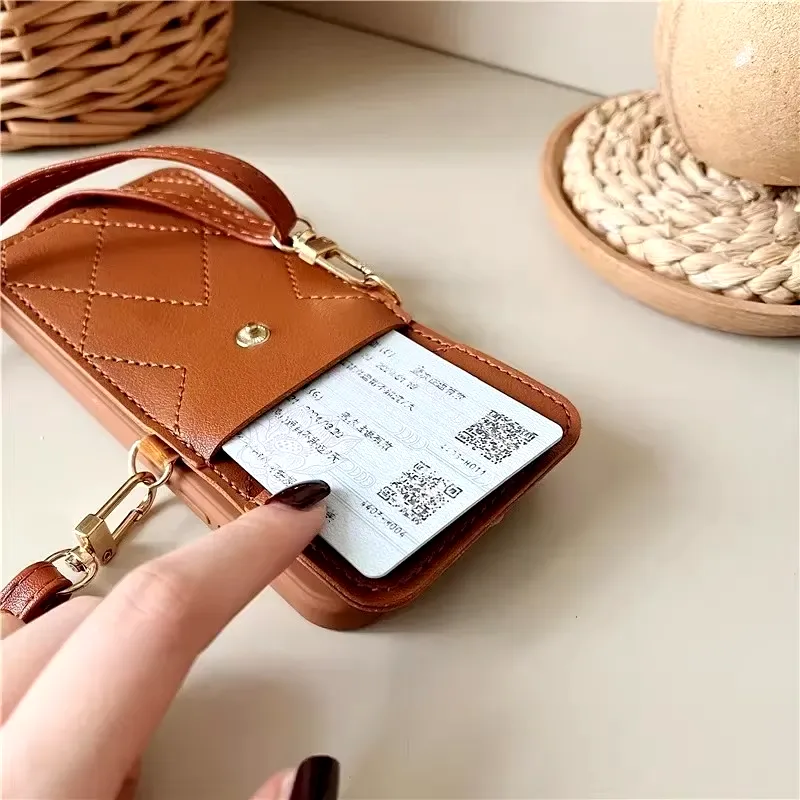 Mila Crossbody Leather iPhone Case