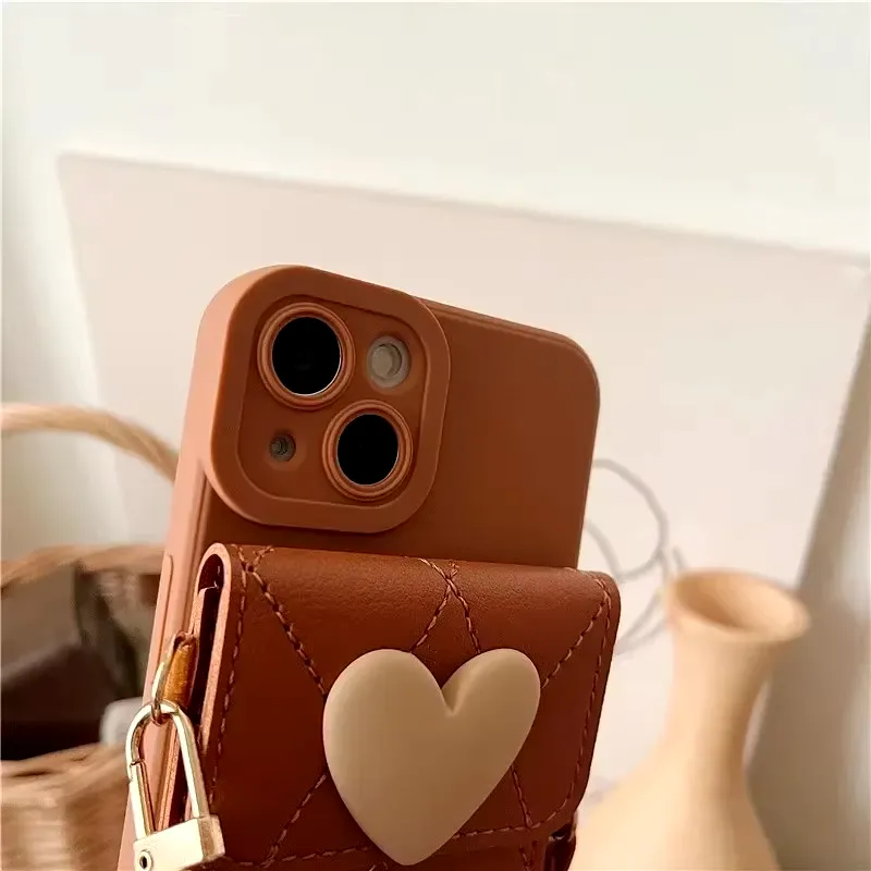 Mila Crossbody Leather iPhone Case