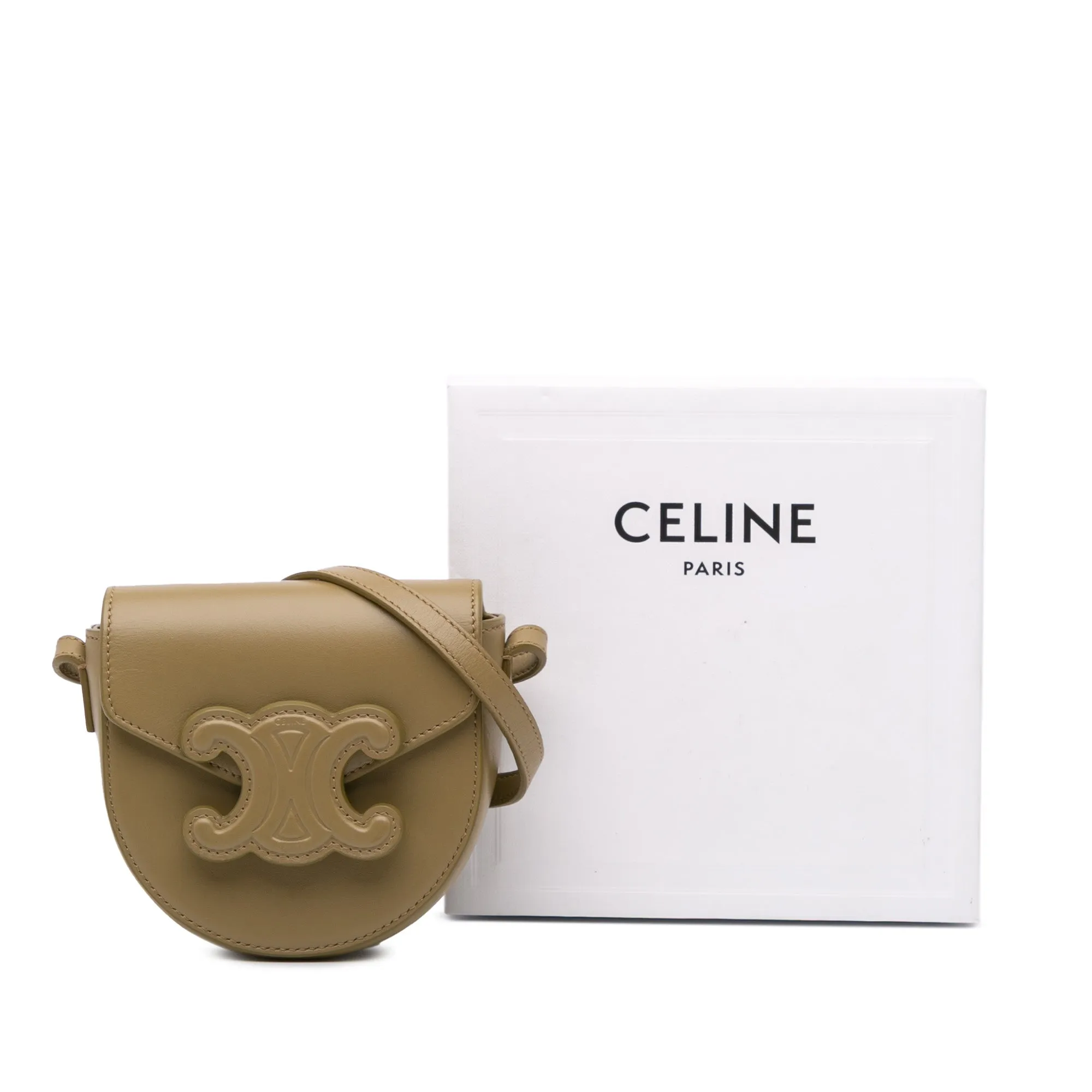 Mini Calfskin Besace Cuir Triomphe Crossbody
