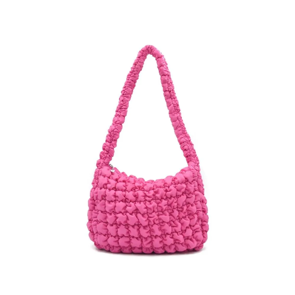 Miss Gwen's OMG Accessories Quilted Scrunchies Sling Bag- Hot Pink