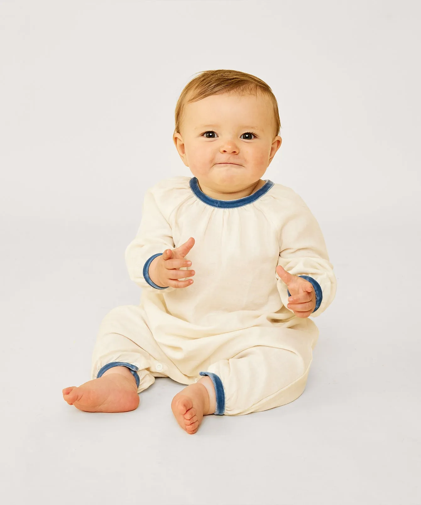 Missy Jumpsuit, Blue Velvet