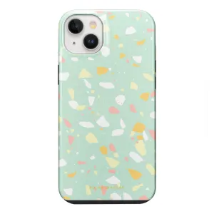 Mist Green Terrazzo - iPhone 14 Plus Case