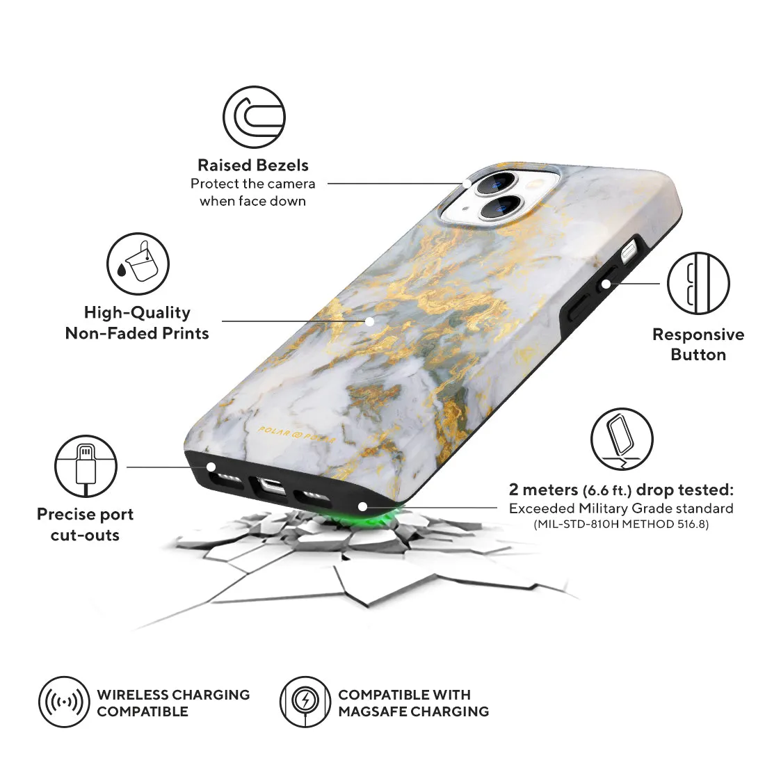 Mist Marble Custom - iPhone 13 Case