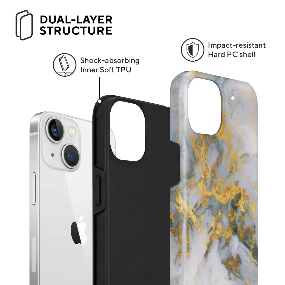Mist Marble Custom - iPhone 13 Case
