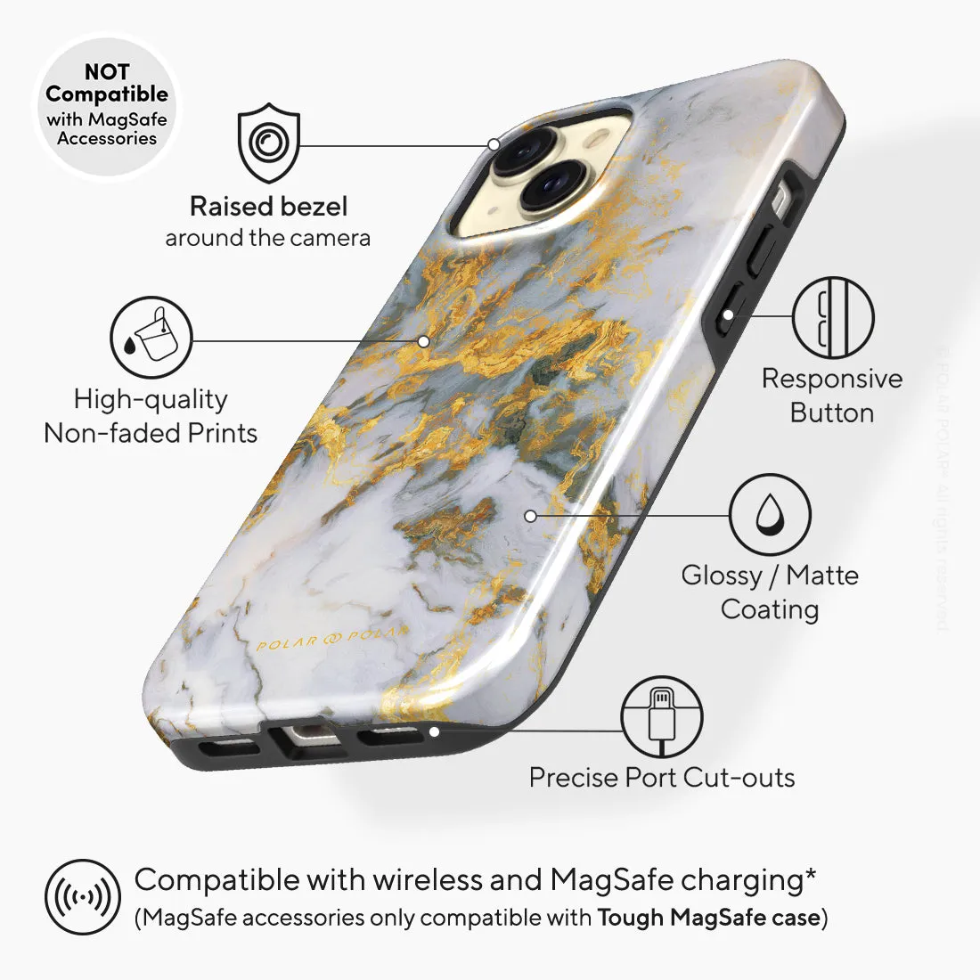 Mist Marble Custom - iPhone 15 Case