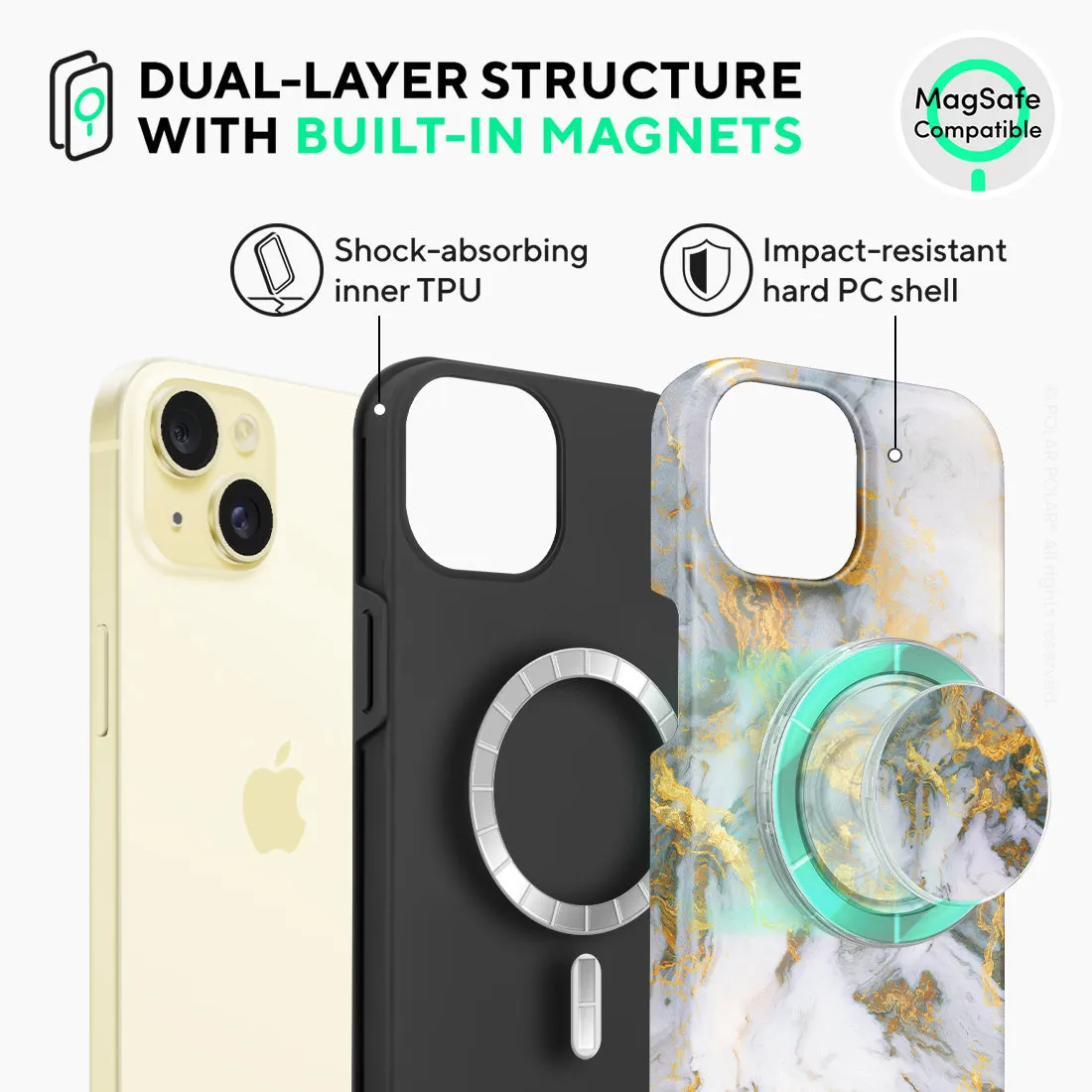Mist Marble Custom - iPhone 15 Case