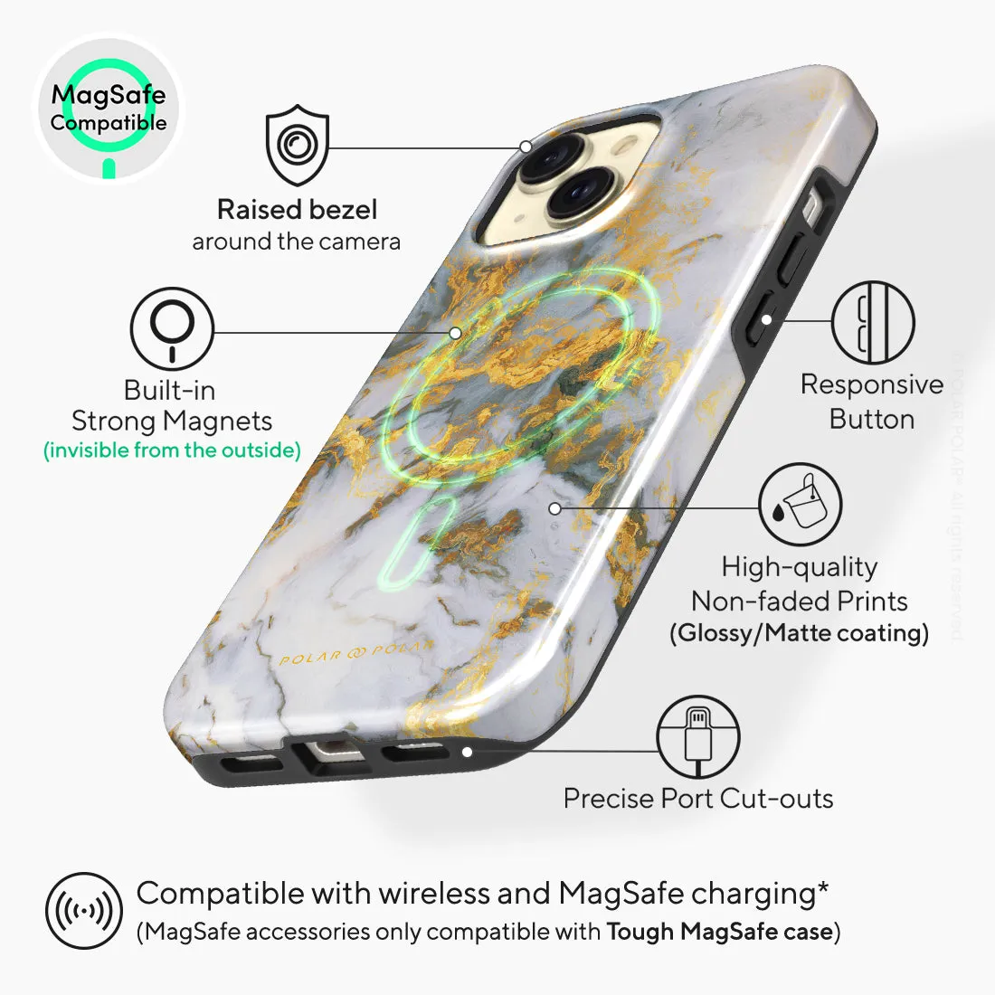 Mist Marble Custom - iPhone 15 Case