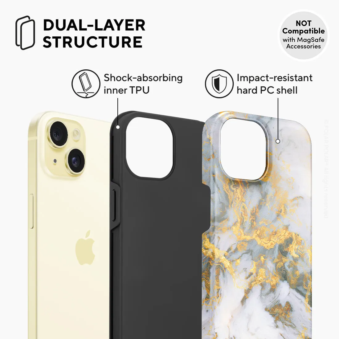 Mist Marble Custom - iPhone 15 Case