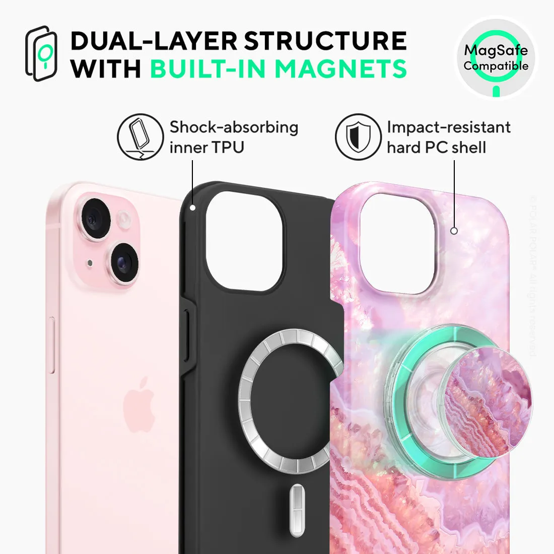 Misty Rose Coral - iPhone 15 Case
