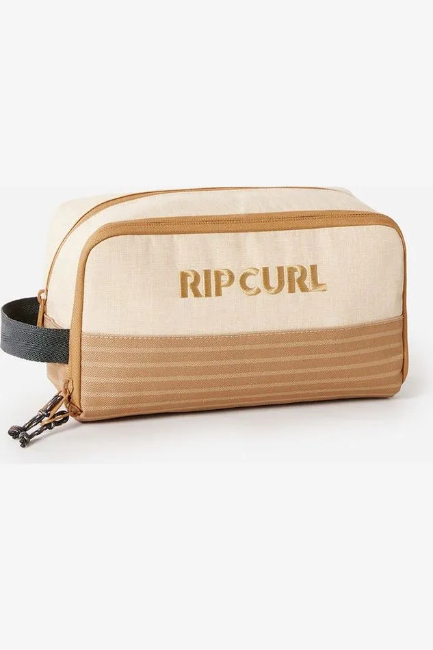 MIXED TOILETRY BAG - LIGHT BROWN