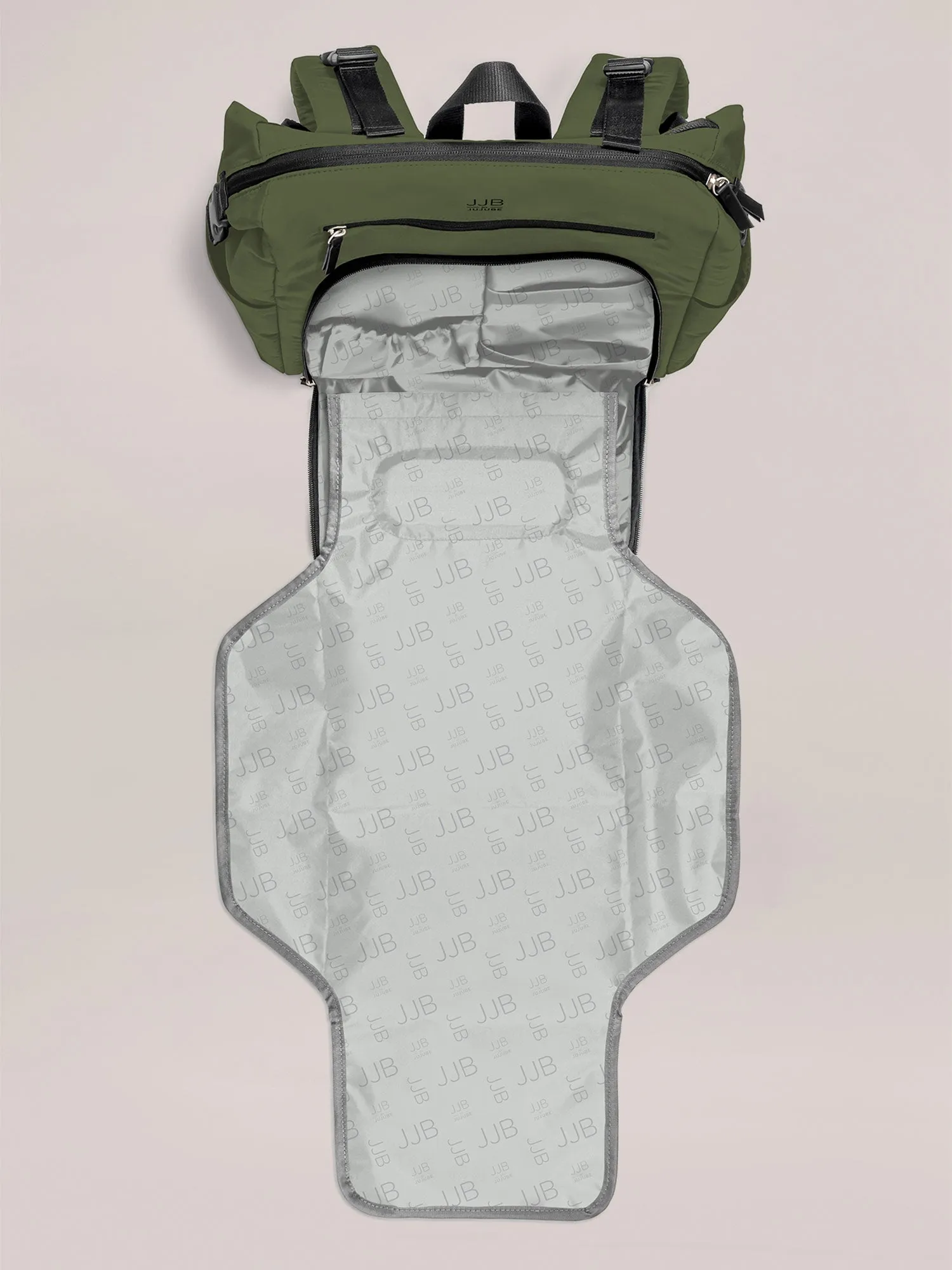 Modern Backpack Diaper Bag  | Olive