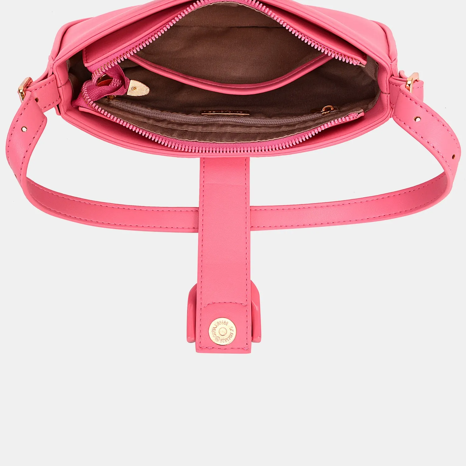 Monty Faux Leather Shoulder Bag