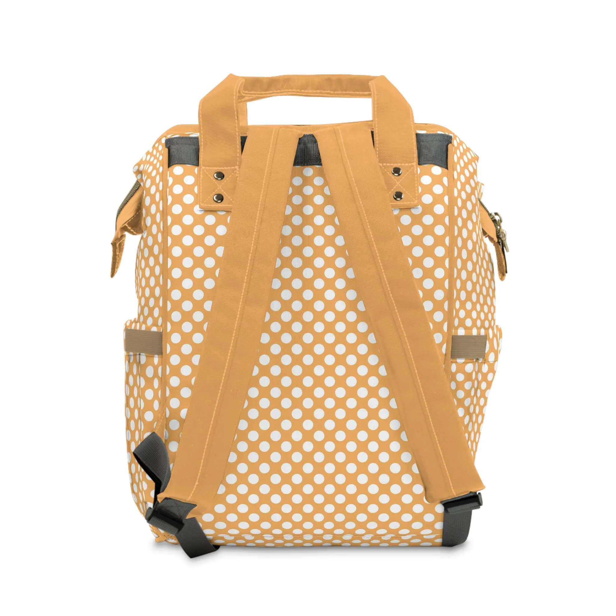 Multifunctional Polka Dot Diaper Backpack - Stylish and Practical Baby Bag for Busy Parents