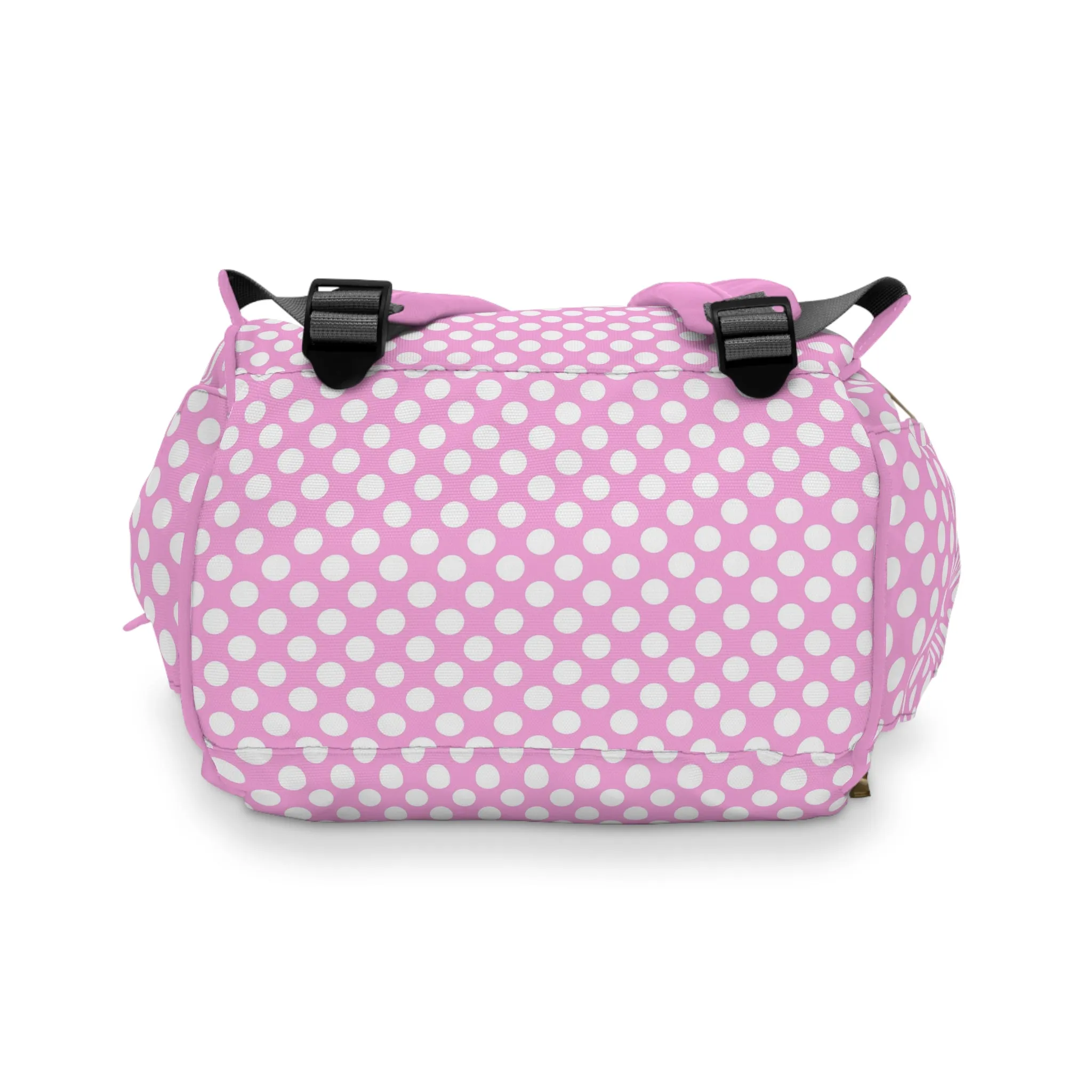 Multifunctional Polka Dot Diaper Backpack - Stylish and Practical Baby Bag for Busy Parents