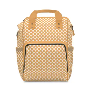 Multifunctional Polka Dot Diaper Backpack - Stylish and Practical Baby Bag for Busy Parents