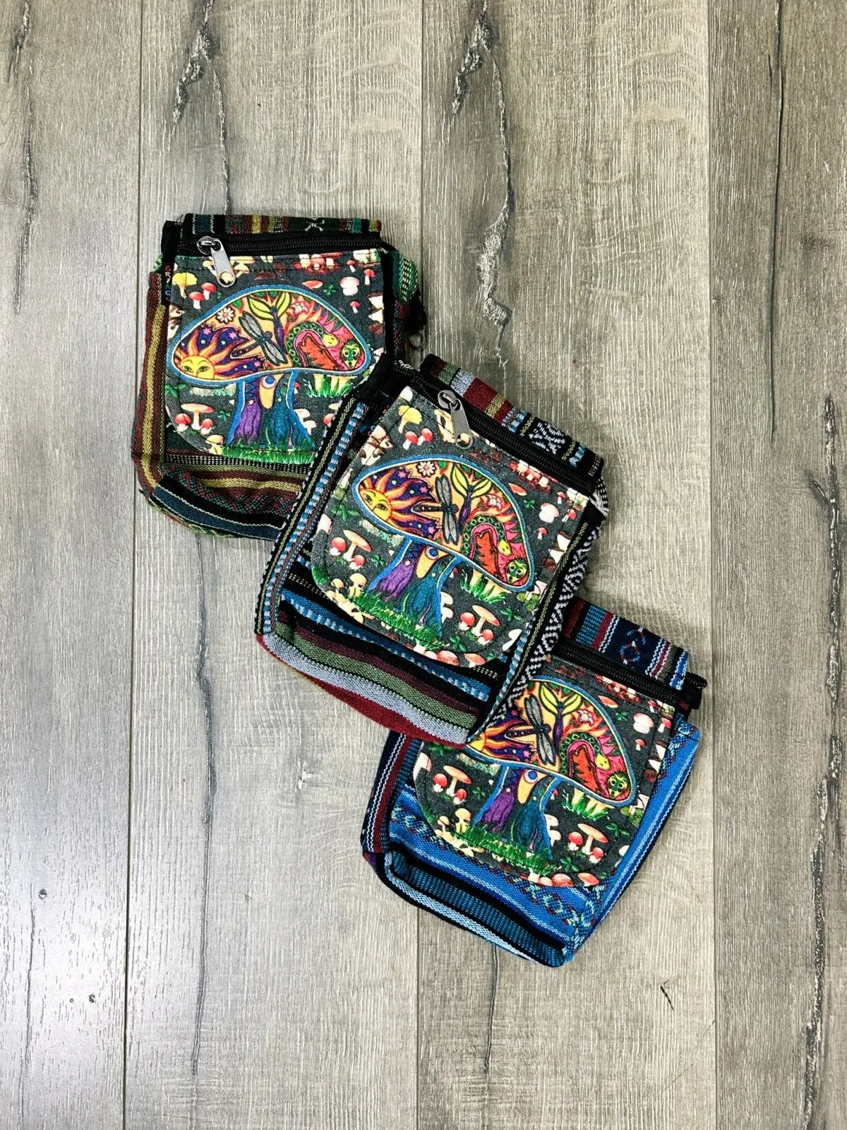 Mushroom Print Gheri Passport Bag