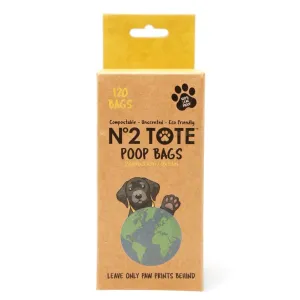 N°2 TOTE's 100% Compostable Poop Bags for Environment-Conscious Pet Owners
