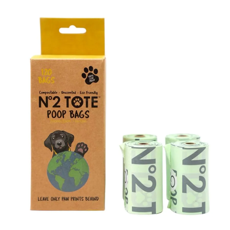 N°2 TOTE's 100% Compostable Poop Bags for Environment-Conscious Pet Owners