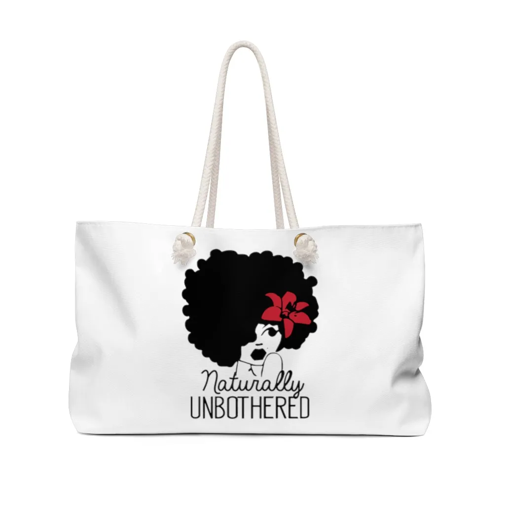 Naturally Unbothered Weekender Bag