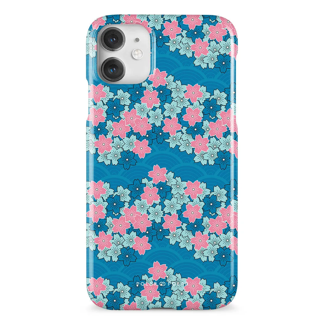 Navy Sakura Wave Custom - iPhone 11 Case