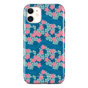 Navy Sakura Wave Custom - iPhone 11 Case