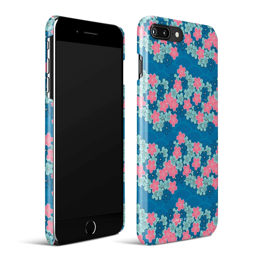Navy Sakura Wave Custom - iPhone 8 Plus/7 Plus Case