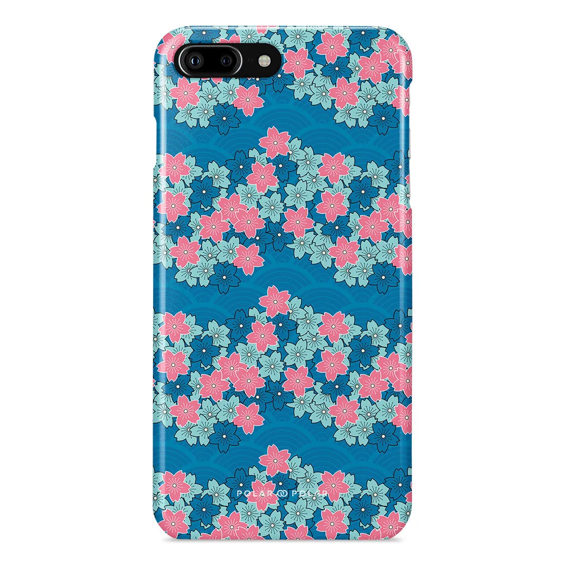 Navy Sakura Wave Custom - iPhone 8 Plus/7 Plus Case