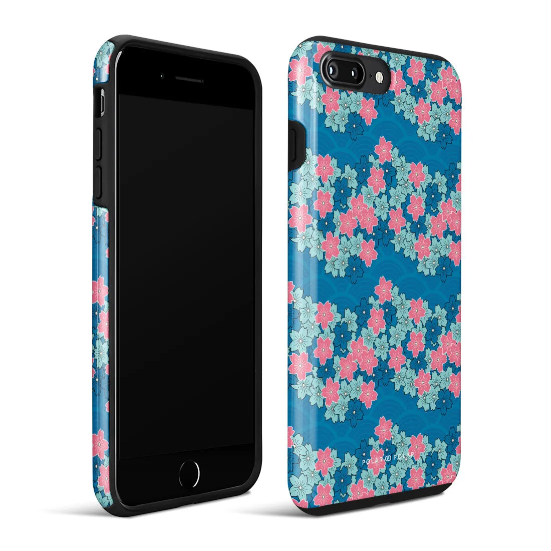 Navy Sakura Wave Custom - iPhone 8 Plus/7 Plus Case