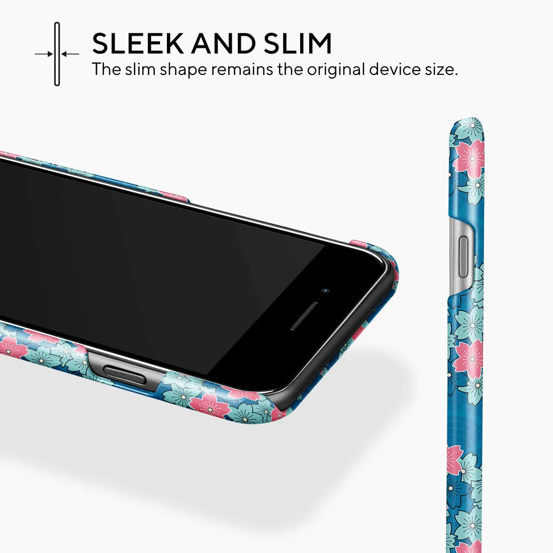 Navy Sakura Wave Custom - iPhone 8 Plus/7 Plus Case