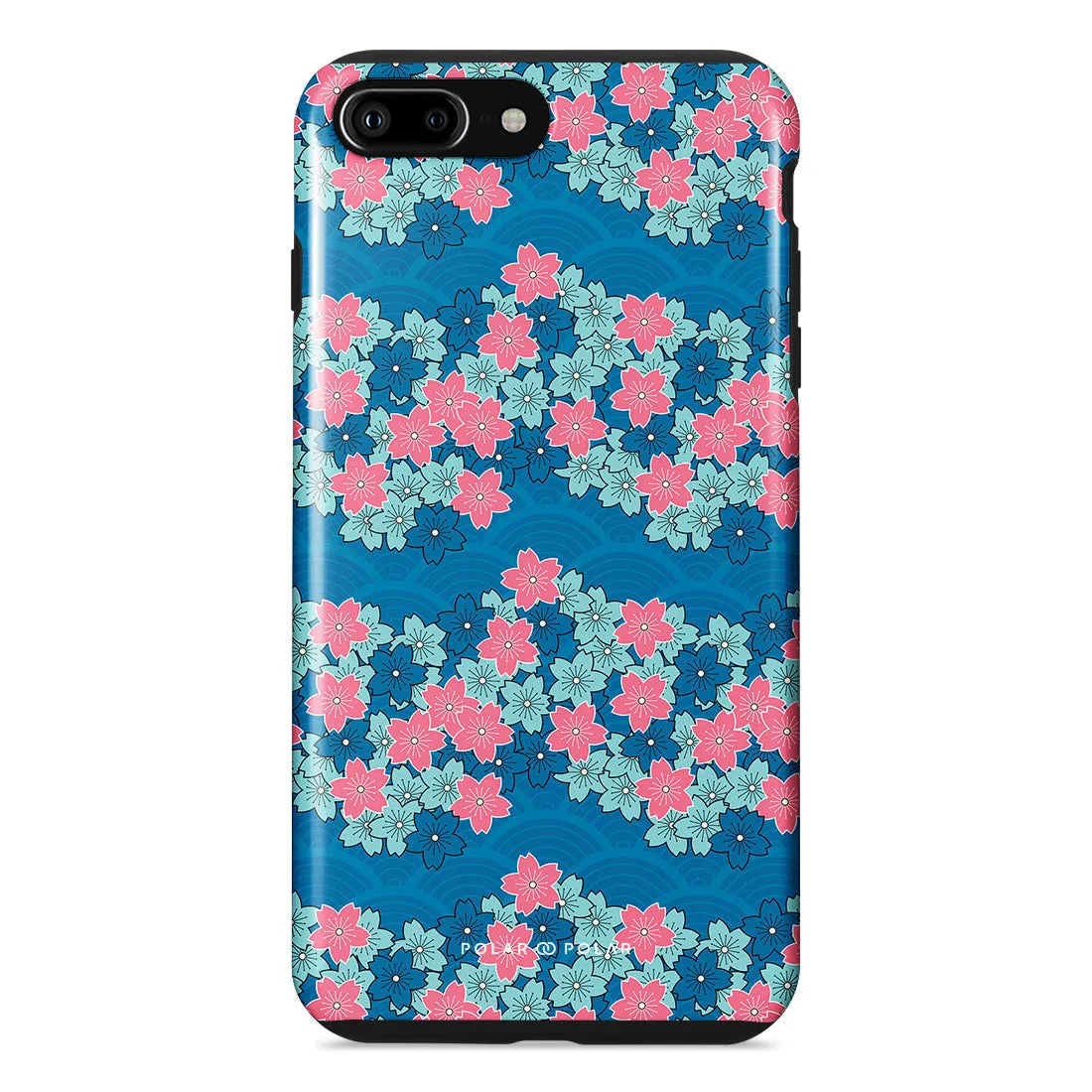 Navy Sakura Wave Custom - iPhone 8 Plus/7 Plus Case